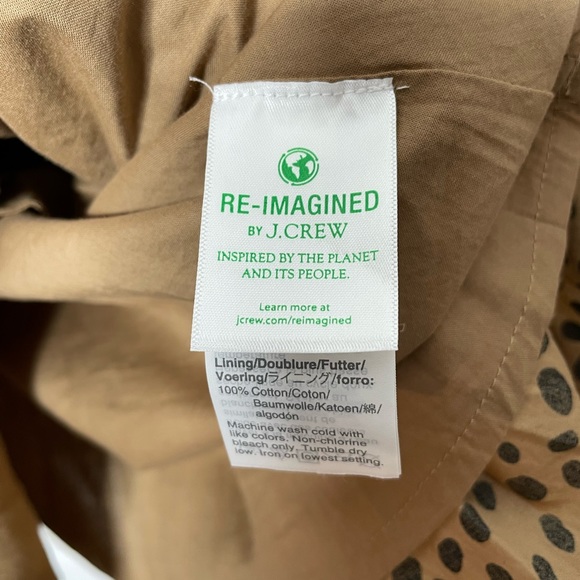 J. Crew | NWT Ruffleneck Tiered Popover Dress in Leopard Dot XS - Picture 9 of 10